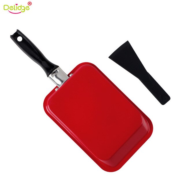 Delidge 2pcs / set Red Green Mini Non-stick pan